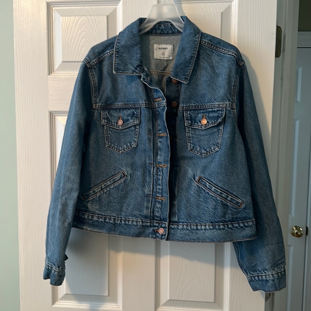 Old Navy Classic Non-Stretch Jean Jacket for Women, Very Good condition Sz 2X
